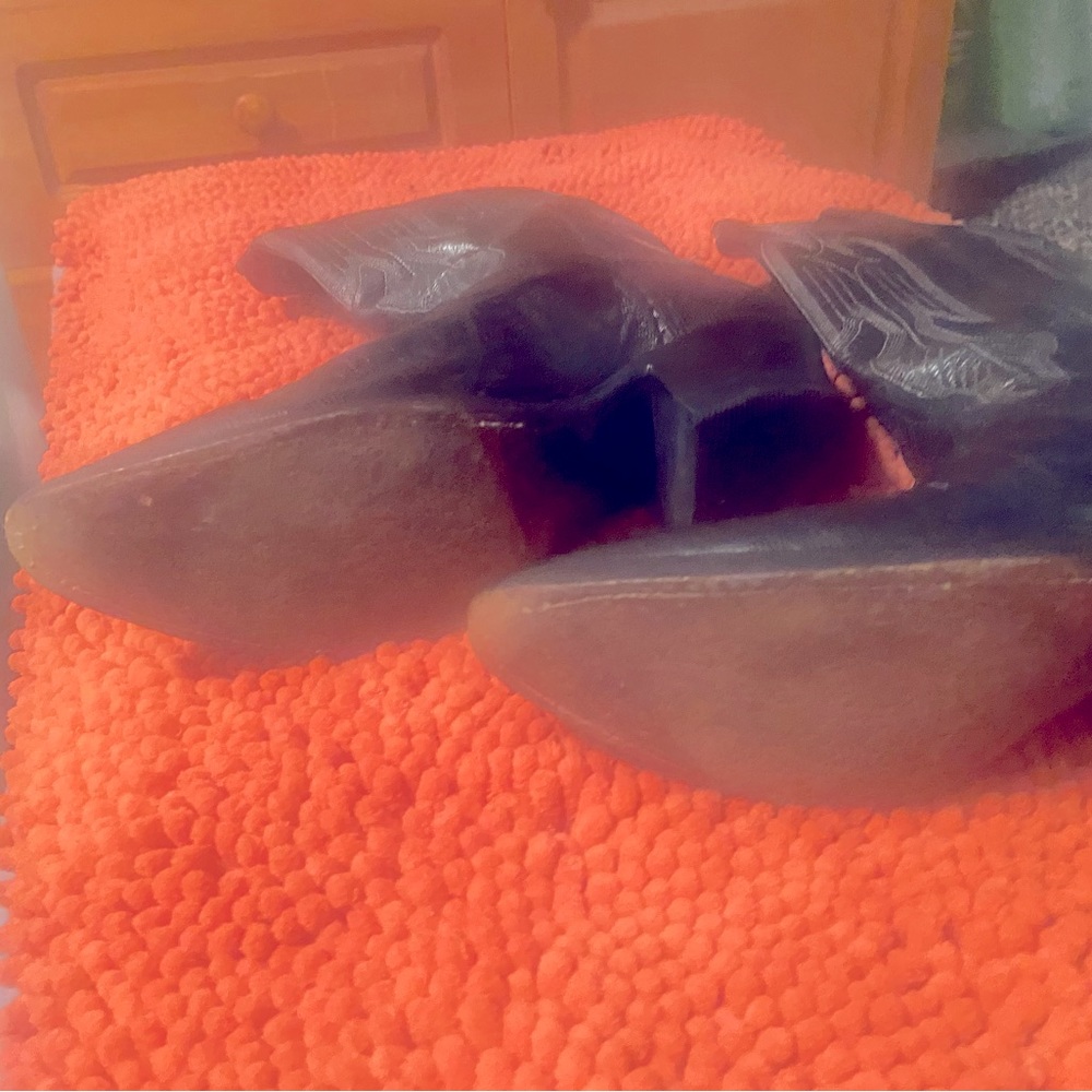 Per request, bottom of Dan Post boots.